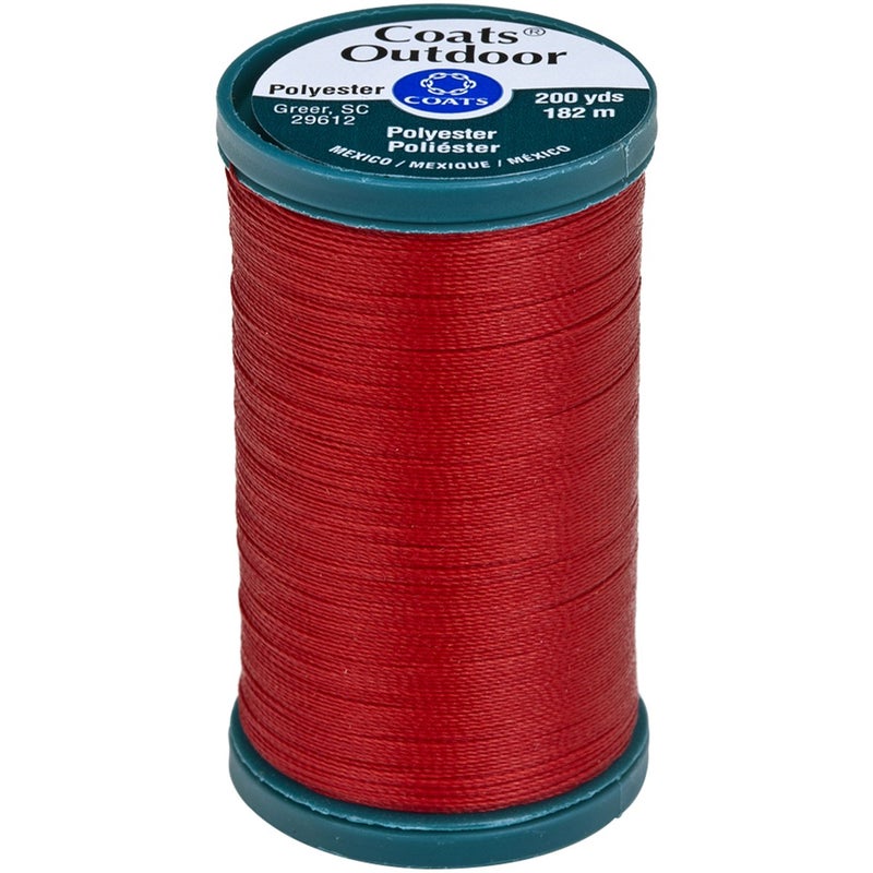Coats Outdoor Living Thread 200yd, Red Cherry